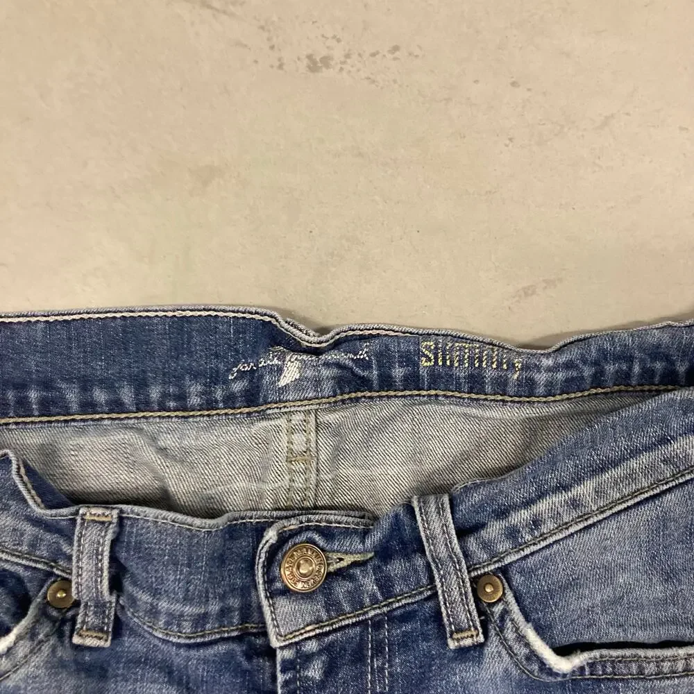 Y2K 7 for all mankind ripped slim Jeans 31x32